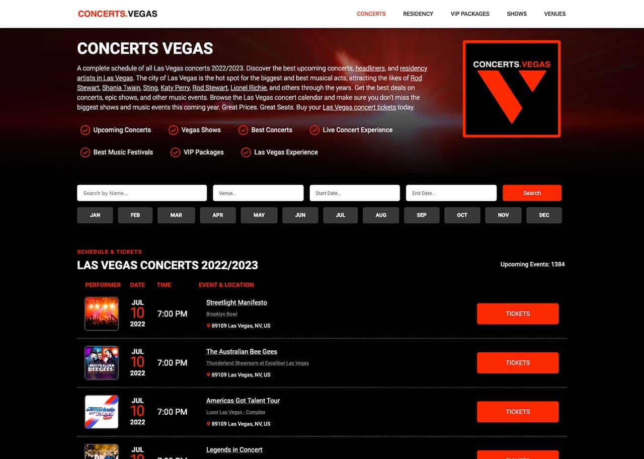 Las Vegas Concerts